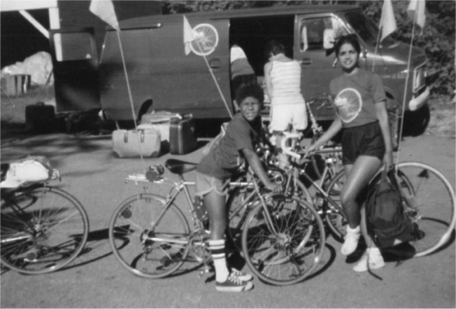 Figure 5 / Nigel and Addie on a Bike Vermont vacation, August 1976