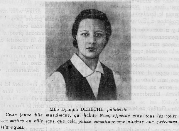 Figure 6.4. An unveiled woman with her hair tied neatly back, wearing a white collared shirt and dark vest or dress over it.