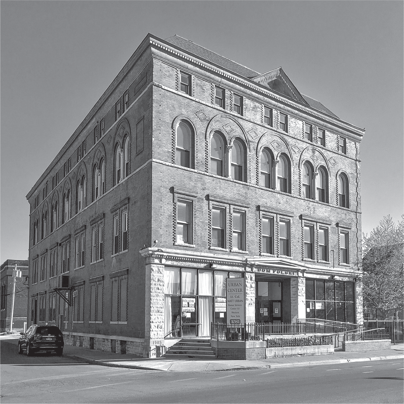 Figure 3.5: A photo of the Dom Polski, a four-story brick building in Buffalo that served as the center of activity for the city’s Polish immigrant community.