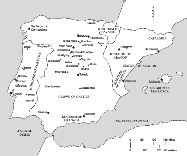 Map of Iberia, ca. 1500