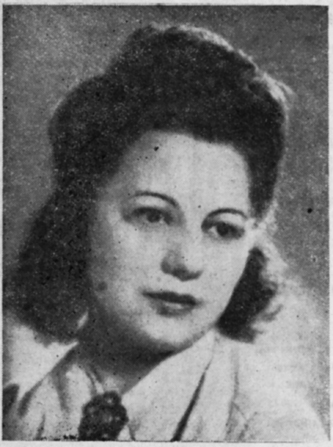 Figure 6.6. An unveiled woman with her hair partially pinned back, wearing a white collared shirt and a brooch or tie.