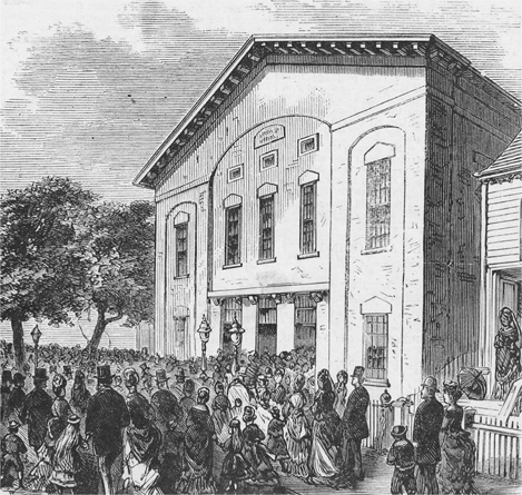 Figure 2.11. Plymouth Church, Orange Street (Wallach Division Picture Collection, New York Public Library)