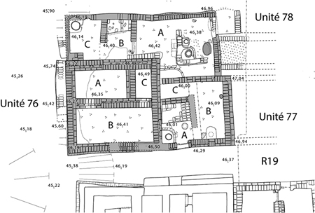 Figure 12.11. A foundation plan of a courtyard house.