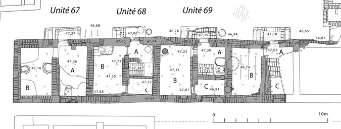 Figure 12.10. A foundation plan of a tripartite house.