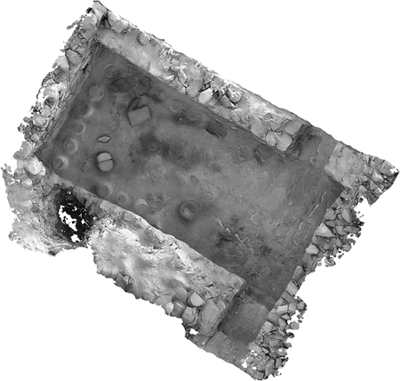 Figure 12.4. An orthophotographic aerial photograph of Room 12 at Bi’r Samut.